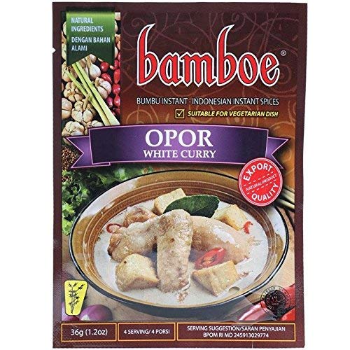 Preisvergleich Produktbild Bamboe Bumbu Opor - White Curry Instant-Würze, 36 Gramm (3 Stück)