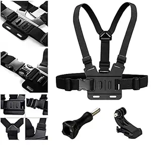Action Pro Kit Chest Belt J Mount with Screw Compatible with GoPro Hero 9 8 7 6 5 4 3+ 3 SJCAM Yi 4K Eken Xiaomi Sports Action Camera.