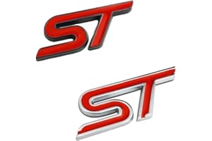 GOBFAR Insignia ST para Parrilla de Coche - Emblema Adhesivo para Rejilla Delantera y Trasera