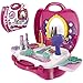 Produktbild Spielzeug Kinder Schminkkoffer Set, 21 Teile, Fön, Kamm, Spiegel, - Schmink Koffer Beauty Koffer Case Kosmetik Set Schmink Tasche