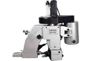 RHINO Smart Solutions Tragbare Sacknähmaschine 220 V (1.750 U/min) | Nähmaschine - Beutelverschließer 1 Nadel für Papier, Bast, Leinwand, Polypropylen, Jute und alle Arten von Beuteln und Säcken