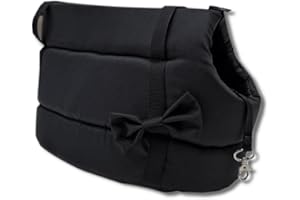 Odolplusz elegancka torba dla psów/kotów, nadaje się do prania – mała/średnia/średnio-duża, rozmiar XS, S, M, L, torba do noszenia psa, torba transportowa (czarna)