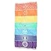 Produktbild Coolster Regenbogen Multicolor Tapisserie Beach Bohemian Mat Wand Hängende Decke Yoga Handtuch Mat