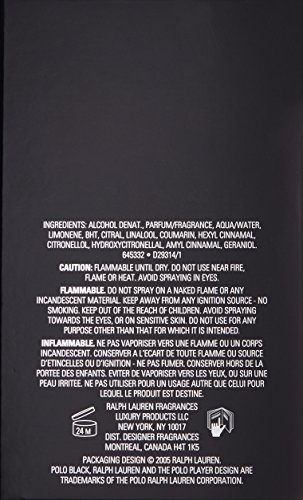 Ralph Lauren Polo Black homme / men, Eau de Toilette, Vaporisateur / Spray 125 ml, 1er Pack (1 x 125 ml) - 2