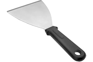 Lacor 60445 60445 szpatułka do grilla z mocnym uchwytem, 8 x 30 cm, stal nierdzewna