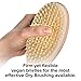 AECHOO Natural Long Handled Body Shower Back Bristle Bath Brush Scrubber & Massager, Effective For Wet And Dry Body Brushing Suitable For Men And Women