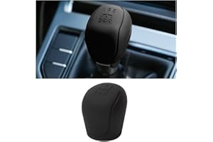 JNNJ Car Shift Knob Cover, Silicone Auto Shift Knob Cover Protection, Anti-Slip Car Knob Gear Stick Protector, Silicone Handbrake Shifter Cover, Auto Interior Accessories(Black)