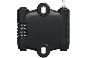 ABUS candado de cable extensible - SportFlex 2504 - candado de bicicleta para montar debajo del portabidón - candado de combinación - ligero, flexible, ocupa poco espacio - longitud del cable 90 cm