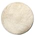 Produktbild Homescapes Dekorativer Kurzflor Teppich rund creme - 70 cm