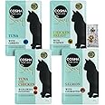AETN Creations Cosma Soup Mix Box Wet Cat Food in Chicken and Fish Flavour 16x40g - Grain-free, Supplementary Meal for Adult Cats with AETN Cat Treat