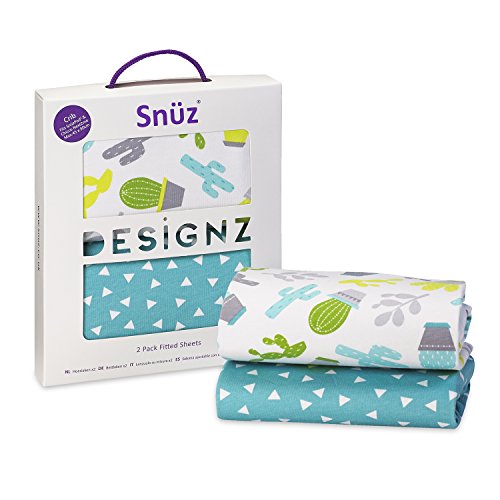 Snuz Crib Fitted Sheets - Rootin' Tootin' Cowboy Print (Fits SnuzPod and Chicco Next2Me)