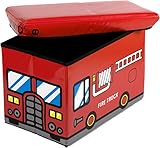 Bieco 04201307 – Staubox und Sitzbank Feuerwehr, ca. 49 x 31 x 31 cm - 2