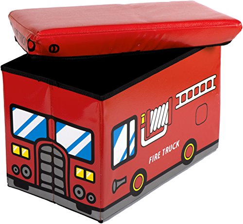 Bieco 04201307 – Staubox und Sitzbank Feuerwehr, ca. 49 x 31 x 31 cm - 2