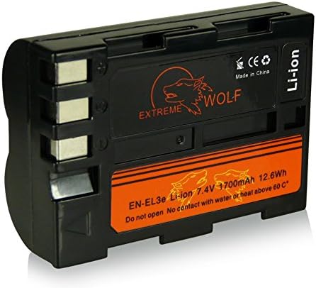 Battery for EN-EL3E Nikon D50 D70s/D80/D90/D200/D300/D300S/D700 /