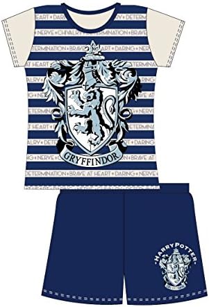 Harry PotterKids Childrens Girls Harry Potter 2 Piece Shortie Pyjama Set, Gryffindor, 5/6