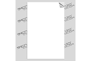 ‎SENJO COLOR Senjo Color Airbrush Schablonenfolie selbstklebend Weiss 60µ 10 Bogen A4 Polyesterfolie bedruckbar zum Schablonen selber machen