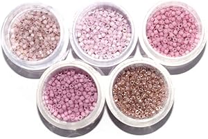 FAIS-LE TOI-MÊME Assortimento perline Miyuki delica, taglia: 11/0 (diametro 1,6 mm), modello: “La vie en rose”