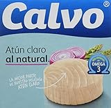 Alergenos: pescado Calvo Atún Claro Natural, 80 gr, paquete de 24 unidades