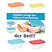 Produktbild 4x faltbare Frischhaltebox Brotdose Brotbox Lunchbox Pausenbox Box Dose Vesperdose