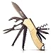 Produktbild BERGKVIST Multitool im Schweizer Taschenmesser Stil aus Holz mit schwarzer Klinge | Kompaktes Multifunktionswerkzeug Taschenwerkzeug und Multifunktionstool | Perfektes Zubehör und als Geschenk