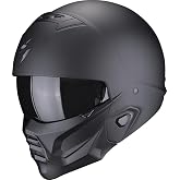 Scorpion EXO COMBAT 2 Mod&uuml;ler Motosiklet Kaskı Mat Siyah