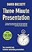 Three Minute Presentation: 33 three minute tools to help you deliver great presentations (English Edition) by 