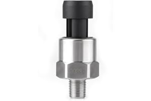 CANYITA Capteur De Pression D'eau, Capteur D'émetteur De Capteur De Pression En Acier Inoxydable à Filetage 1 / 8npt 30/100 / 150/200/300/500 Psi Pour L'huile, Le Carburant, L'air, L'eau