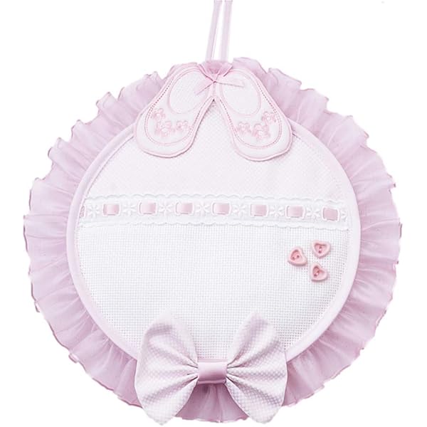 Fiocco Nascita Azzurro A Mongolia Con Tela Aida - Ricamabile A Mano Con Nome