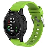 Knowin Uhrenarmband 22mm Ersatz-Silikagel-Schnellmontageschlaufe für Garmin Fenix 5 lila Watch Schnellverschluss-Silikonband Lässiger Sportmode-Riemen Reisende Müssen Mitbringen