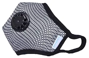 OXYPURE UK MADE MILITARY GRADE OXYPURE N99 Tested Washable Designer Pollution Masks Men/Women/Kids Size (Large, Geometric)-CYCLISTS, TRAVELLERS-NEW TWIST AND LOCK VALVES