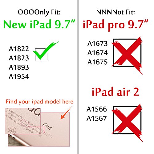 Dailylux Funda para Nuevo iPad 9 7 ulgada 2017 2018 Esquina Parachoques Amplificaci  n de Sonido Protecci  n de Alta Resistencia y Protector Incorporado de Pantalla para Apple iPad 9 7 pulgada 2017 2018-negro