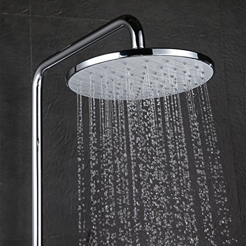 KINSE® Duschset Thermostat Brausethermostat Duscharmatur Kupfer Duschsystem mit Regendusche und Handbrause auf dem Badezimmer - 6