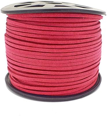 3mm Flat Faux Suede Cord - Fuchsia - 5m