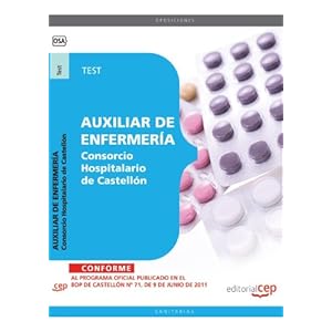 Auxiliar de Enfermería Consorcio Hospitalario de Castellón. Test (Colección 1623)