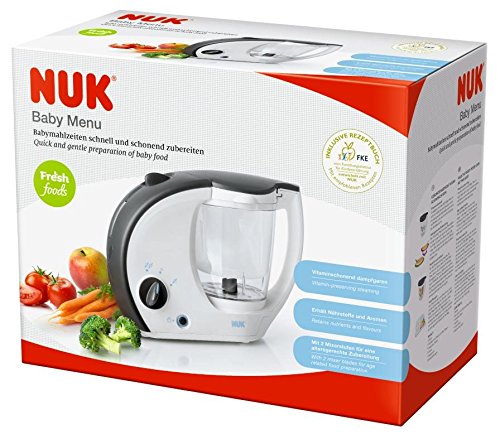 NUK Baby Menu 4 in 1 Küchenmaschine, 900 ml Fassungsvolumen, Inkl. Rezeptheft mit Ernährungsplan - 3