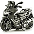 Amitasha 1:14 Scale Sports Scooty with Durable Alloy Body, Pull-Back Action, Moving Handle, Realistic Sound & Light Effects for Kids and Collectors, Perfect Toy for Boys & Girls Aged 3+ Years