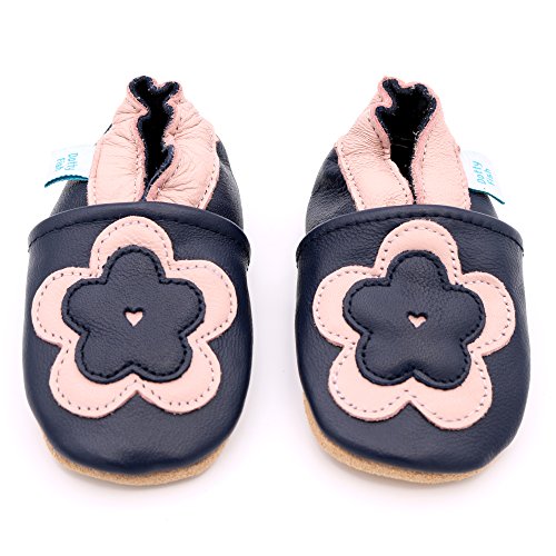 Dotty Fish weiche Lederschuhe für Babys und Kleinkinder – Erste Laufschuhe und Krabbelschuhe für Mädchen – Größen 16 – 28 (Neugeborene – 3-4 Jahre) - 4