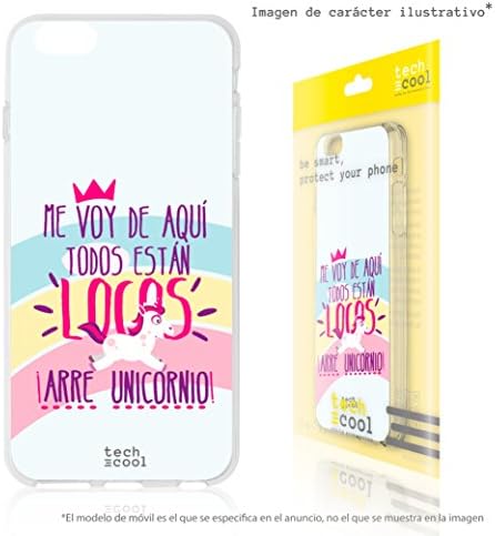 Samsung Galaxy note 8 Case FunnyTech® Silicone Gel Cover Transparent for Samsung Galaxy note 8 [Exclusive Design, High-Definition Printing] [Bright Colors] [Ultra Thin 1,5mm] [Shock-Absorption] [Flexible] [Frase Unicornio "Estan todos locos" vers. Azul]