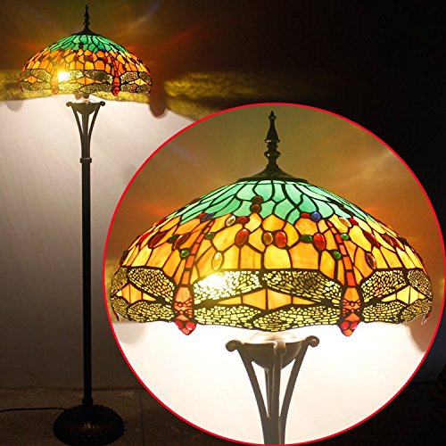 Richmond 18inch Dragonfly Tiffany Floor Lamp