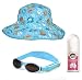 BabyBanz Beach pack, Babybanz Aqua sunglasses, Aqua UV Bucket Hat, Sun Sense SPF50+ sunscreen 0 - 2 years