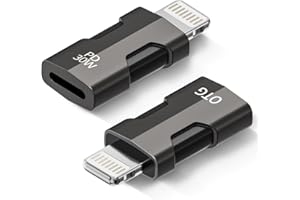 AGEEMY [Apple MFi Certified] USB C Lightning Adapter Support 30W PD, Lightning auf USB C Adapter,iPhone USB OTG Adapter USB C Female to Lightning Male Adapter for iPhone 8/14/13/12/11/7/XR/Ipad(2Stück)
