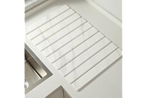 NEWLIKY Alfombrilla de bano de diatomeas alfombrilla de bano pequena 30x40cm Antimoho Absorbente Antideslizante Secado rápido diatomeas tapete baño Plegable para bañera Inodoro cocina Mármol Mármol Blanco