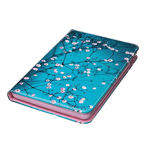 Für Amazon Fire 7 Hülle,SKYXD Leder Klappbar PU Folio Klappbar Schutzhülle [Auto Schlaf/Wach Funktion] Standfunktion Magnet Klapphülle Zubehör Handy Tasche für Amazon Fire 7 (7 Zoll-2015 Modell) Case Bookstyle Flip Leather Cover – Blumen - 6