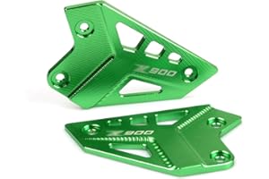 MOQIAOSEIKO Poggiapiedi in lega di alluminio CNC per motocicletta, set posteriore di piastre tacco protezione per Z900 Z 900 2017 2018 2019-2024