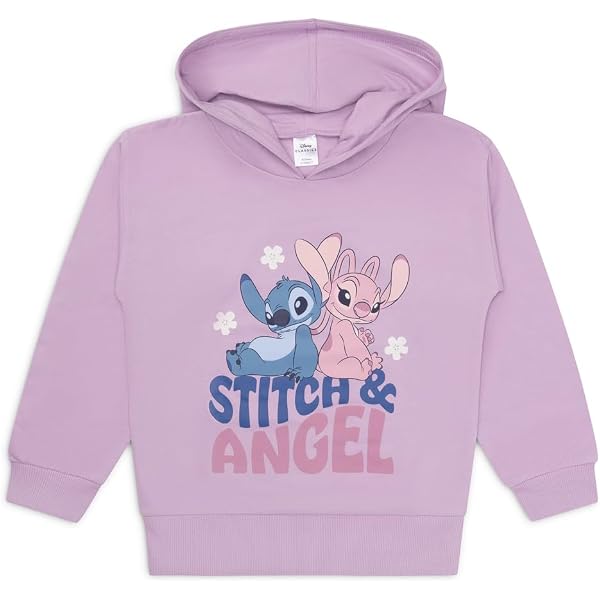 Sweat à Capuche Springfield Lilo & Stitch Avec Cœur – Sweatshirt Fille Licencié – Coton Doux Et Confortable - 7