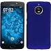 Produktbild PhoneNatic Case für Lenovo Moto E4 Plus (EU Version) Hülle blau gummiert Hard-case + 2 Schutzfolien