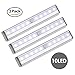 Produktbild LED Kaltweiß Joyhero Kabellose Schrankenbeleuchtung mit Bewegungssensor, batteriebetriebenes Nachtlicht, LED Lampe für Wandschrank, Dachboden, Treppen, Küche, Kabinett, Flur (3 Stück)