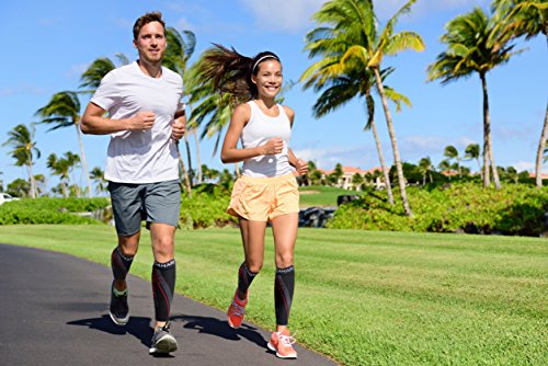 Camari Gear Sports Kompressionsstrümpfe (PAAR) – für Männer & Frauen – Wadenbandage Compression Calf Sleeves – für Schnelle Erholung, Bessere Blutzirkulation, Laufen, Radfahren, Triathlon, Flugreisen, Krankenschwestern - 6