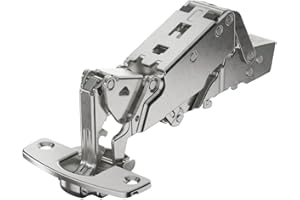 HETTICH Sensys Weitwinkelscharnier, mit Null-Einsprung, mit integrierter Dämpfung (Sensys 8657i), vernickelt, vorliegend, Öffnungswinkel 165°, TH-Bohrbild 52 x 5,5 mm, zum Anschrauben (-)_Artikel _ 9099540