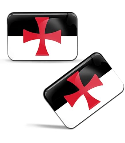 AZ FLAG - Drapeau Templiers Ordre Du Temple - 90x90 Cm